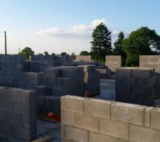 D&eacute;but des murs