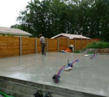 Répartition du béton