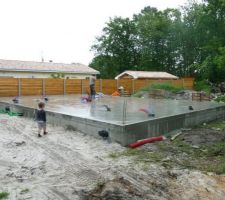Répartition du béton
