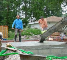 Répartition du béton