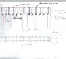 Coffrage des poteaux et poutre de baie