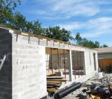 Harpage poteaux dans la maçonnerie