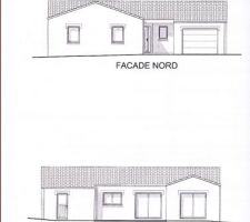 Vues façades nord et sud