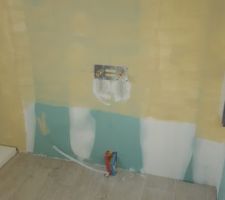 Platine pour mitigeur de baignoire.