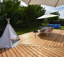 Le bel angle qui a donné tant de travail à l'homme^^ En mode tipi pour jouer à l'ombre