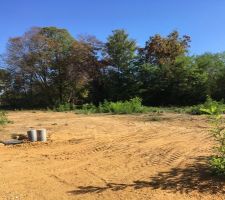 Terrain en partie nettoyer par le lotisseur