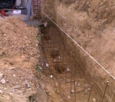 Ferraillage des fondations de mur de soutènement ...