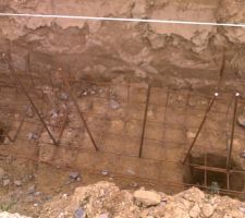 Ferraillage des fondations de mur de soutènement ...