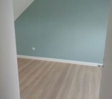 Chambre, parquet, peinture