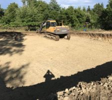 Fin du terrassement