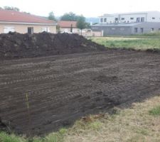 Début du chantier avec les travaux de terrassement