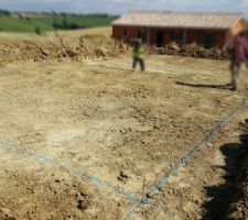 Implémentation de la maison par le géomètre.