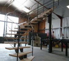 Fabrication de notre escalier