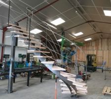 Fabrication de notre escalier