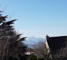 Vu du bas du terrain