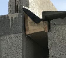 Coté opposé du chêneau qui devait etre en osb