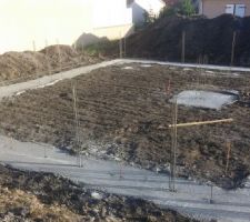 Avancement des travaux pour les fondations
