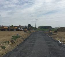 Terrain et voierie en pr&eacute;paration