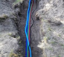 Centralisation de l'ensemble des arrivées au fond du jardin