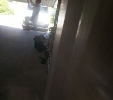 Changement de la serrure du garage qui servait pour le passe-chantier