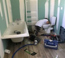 Installation des sanitaires