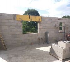 Pose des coffrets pour les volets