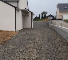 L'allée pour le garage