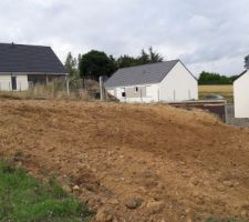 L'arrière de la maison terrassé