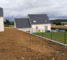 L'arrière de la maison terrassé