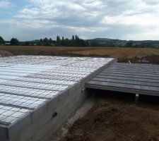 Coulage de la dalle sous peu
