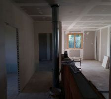 Vue sur la future mezzanine