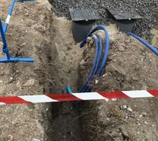 Pose des compteurs par l'entreprise SADE