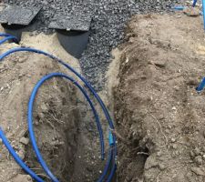 Pose des compteurs par l'entreprise SADE