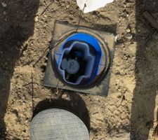 Pose des compteurs par l'entreprise SADE termin&eacute;e