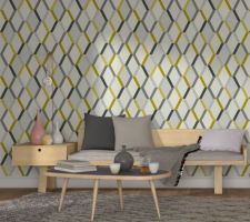 Papier peint de la chambre parentale (un mur).