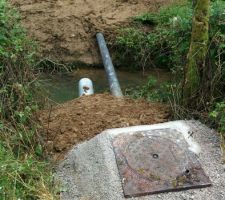 Raccordement du terrain au tout &agrave; l'&eacute;gout