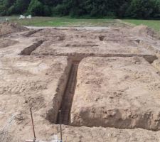 Fondations creusés, prêt à couler !