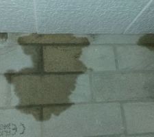 "il pleut dans ma maison, est-ce normal ?"

nouvelle surprise : dans mon sous-sol je remarque que sur les murs, les parpaings sont humides....