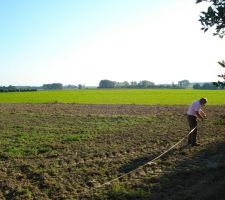Vue de notre parcelle
