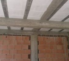Je compte construire un (R+1). J'ai coulé la première dalle ( poutre, poutrelle, hourdis). Je vous signale que la surface de la dalle est de 80m°2 et elle est portée par 10 poteaux de 35 cm * 35.
La portée des poutres porteuses 2m et les non porteuses 3m50. Elles sont toute ferrailles de la même  sorte à savoir 6 barres HA14+ cadres HA08 espacés tous les 7,9,12,14 cm. La section de ces poutrelles est de 40cm * 30cm (15+5 avec retombée de 20cm). Toute cette armature est noyée  dans un béton dont la résistance s'est avérée à 16mpa. Cela est-il suffisant pour envisager la suite de la construction ou non?