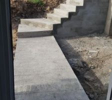 Escalier ext&eacute;rieur