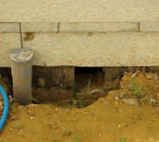 L'eau de pluie entre dans le sous-sol