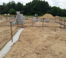 Les fondations sont coulés !