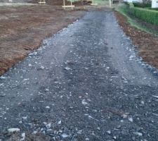 Le terrassement commence. 13 janvier 2017.