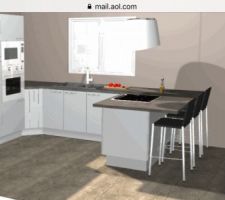 Aménagement cuisine 1ère version