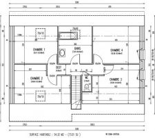 Plan des combles aménagées