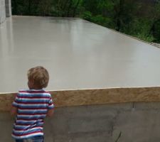 Coulage de la chappe vu de la terrasse