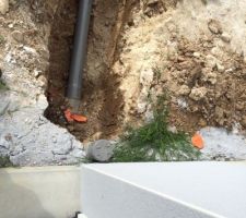 Réalisation des travaux de raccordement de la maison.