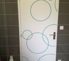 Peinture porte salle de bain