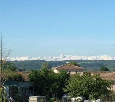 Vue sur les Pyr&eacute;n&eacute;es c&ocirc;t&eacute;s Sud